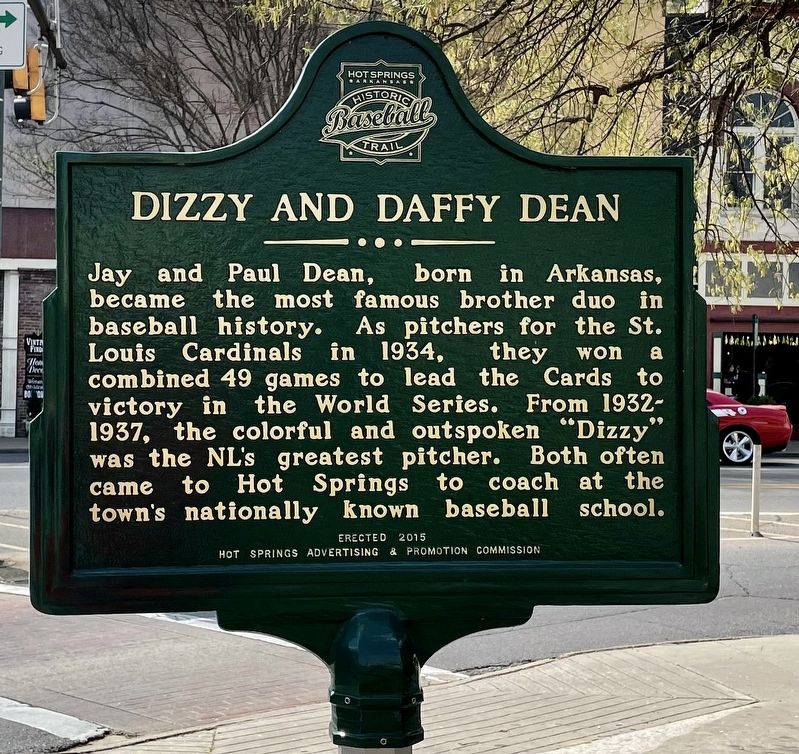 Dizzy and Daffy Dean Marker image. Click for full size.