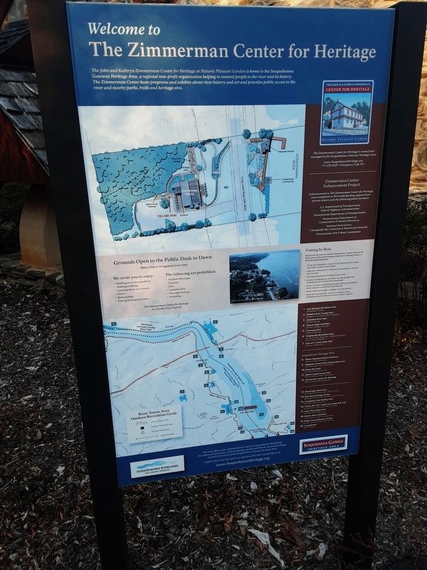 The John & Kathryn Zimmerman Center for Heritage Marker. Click for full size. The John & Kathryn Zimmerman Center for Heritage Marker image. Click for full size.