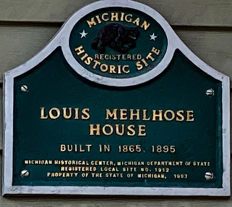 Louis Mehlhose House Marker. Click for full size. Louis Mehlhose House Marker image. Click for full size.