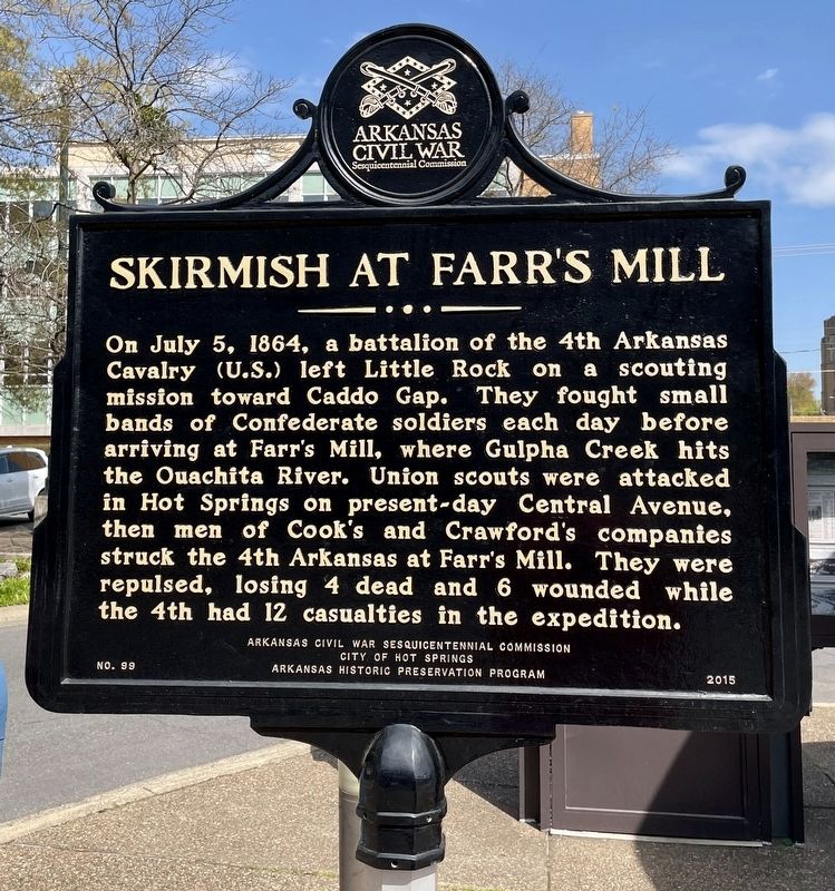 Skirmish at Farr's Mill Marker image. Click for full size.