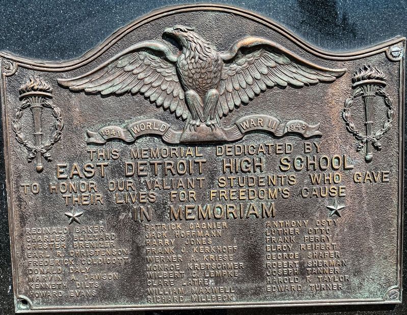 Eastpointe Veterans Memorial image. Click for full size.