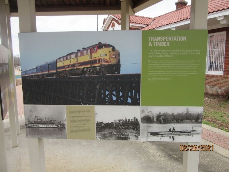 Transportation & Timber Marker image. Click for full size.