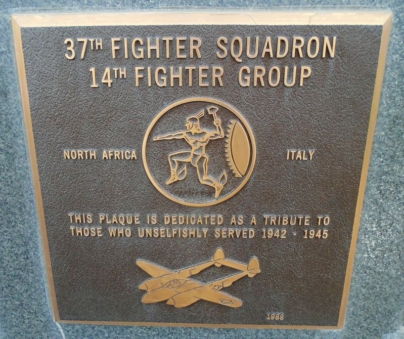 37<sup>th</sup> Fighter Squadron Marker image. Click for full size.