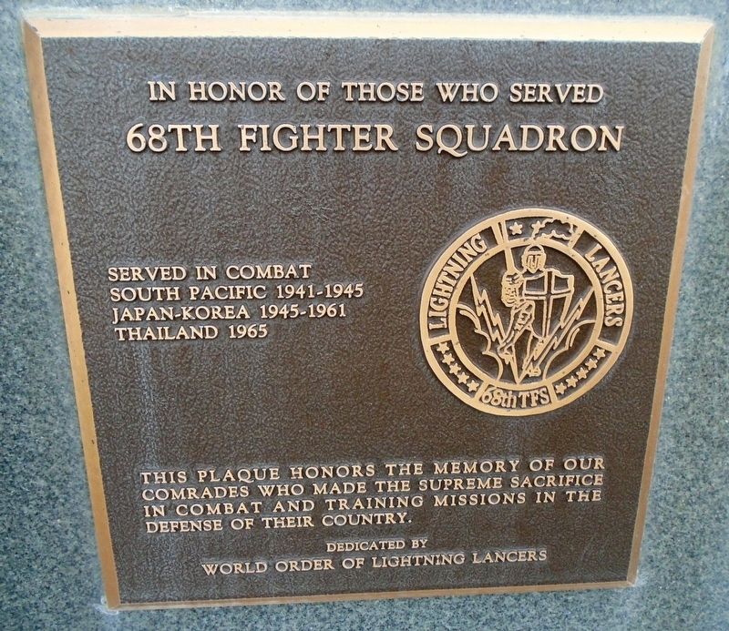 68th Fighter Squadron Marker image. Click for full size.