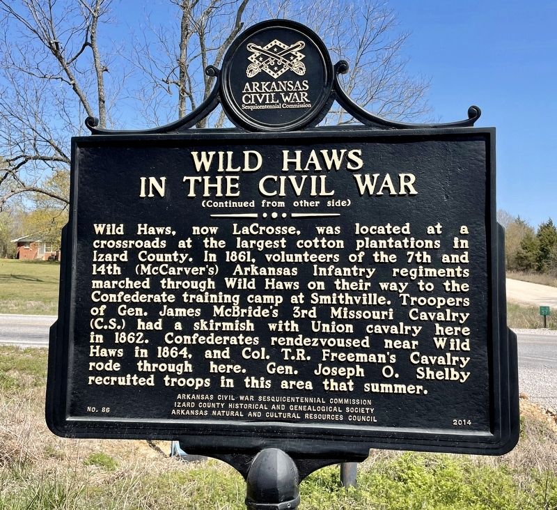 Wild Haws in the Civil War Marker (reverse) image. Click for full size.