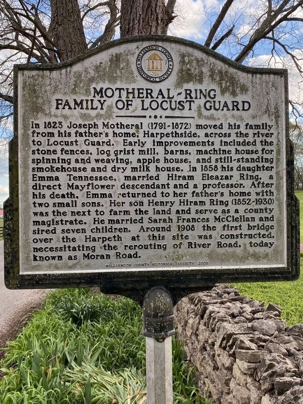 Motheral-Ring Family of Locust Guard Marker image. Click for full size.