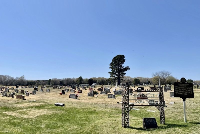 Marker at Smithville Cemetery. image. Click for full size.