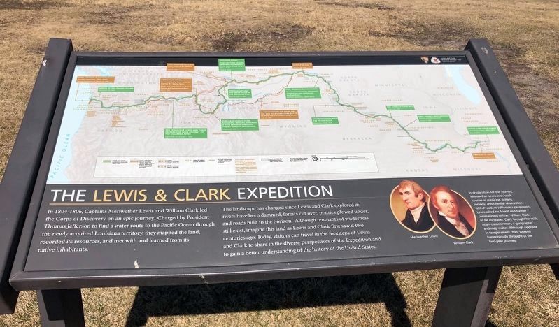 The Lewis and Clark Expedition Marker (New) image. Click for full size.