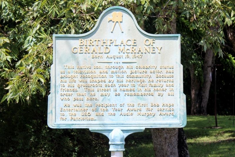 Birthplace of Gerald McRaney Marker image. Click for full size.