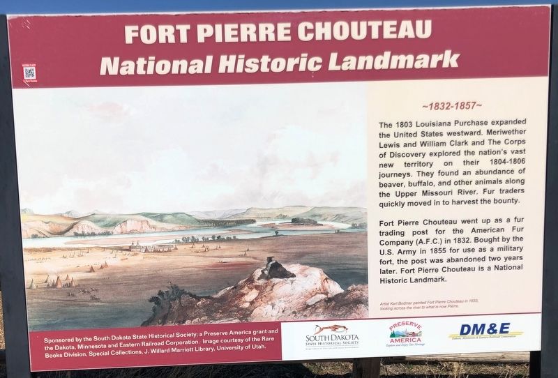 Fort Pierre Chouteau Sign image. Click for full size.