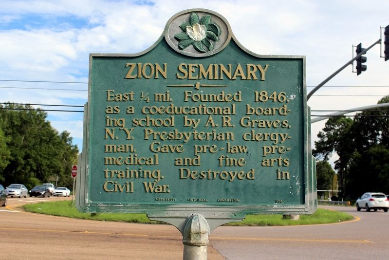Zion Seminary Marker image. Click for full size.