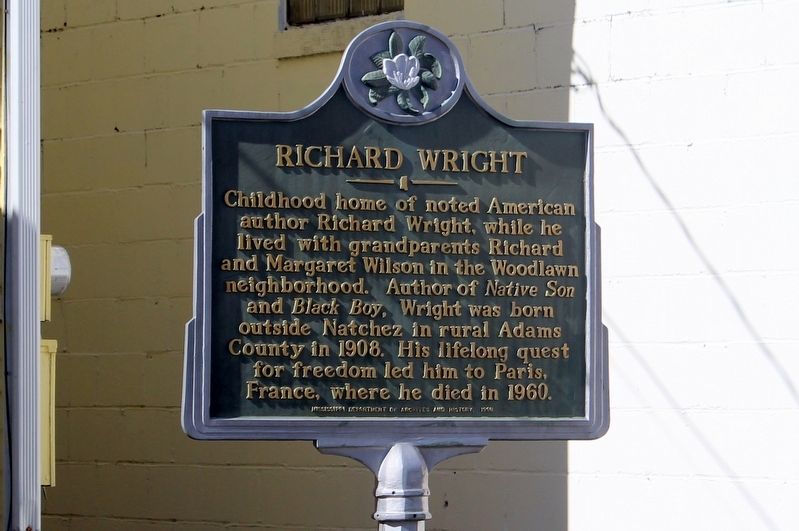 Richard Wright Marker image. Click for full size.