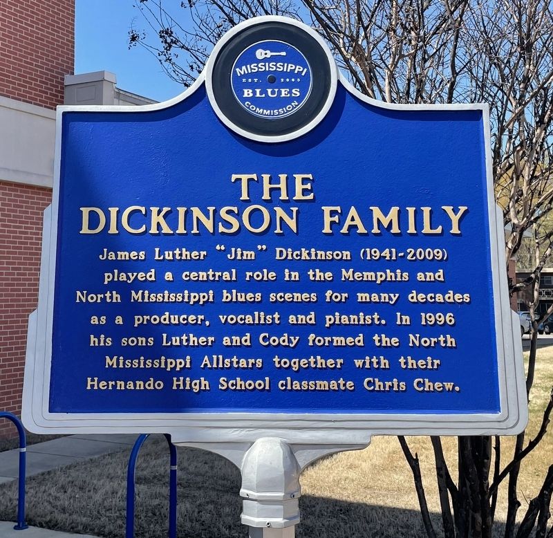 The Dickinson Family Marker (front) image. Click for full size.