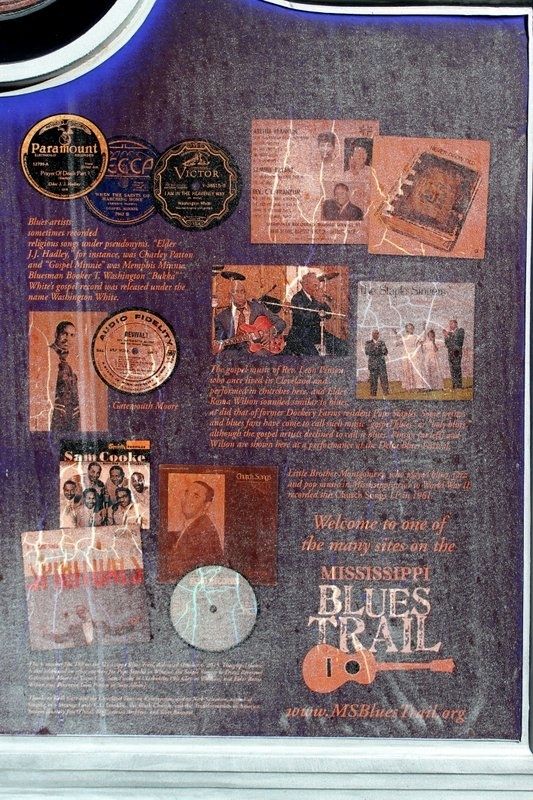 Gospel Music and the Blues Marker detail side 2 image. Click for full size.