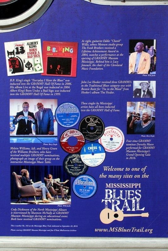 Grammy Museum Mississippi Marker detail side 2. Click for full size. Grammy Museum Mississippi Marker detail side 2 image. Click for full size.