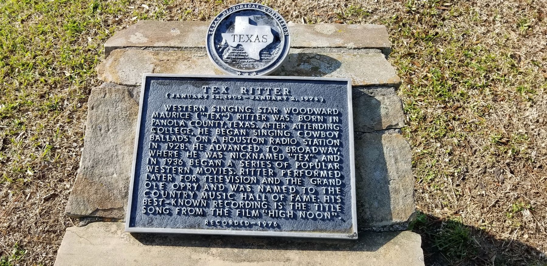 Tex Ritter Marker image. Click for full size.