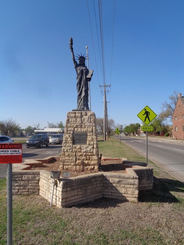 Statue of Liberty Replica Marker. Click for full size. Statue of Liberty Replica Marker image. Click for full size.
