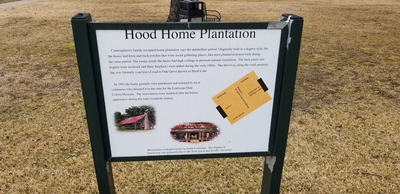 Hood Home Plantation Marker image. Click for full size.
