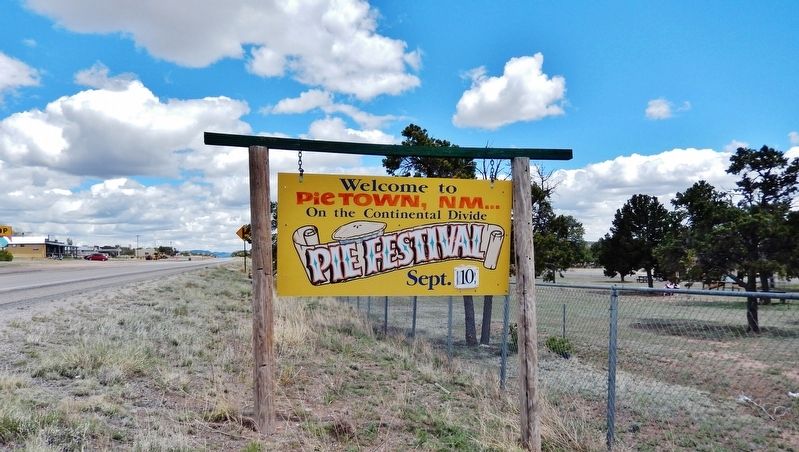 Welcome to Pie Town, New Mexico image. Click for full size.