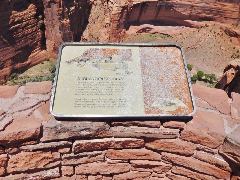 Sliding House Ruins Marker image. Click for full size.