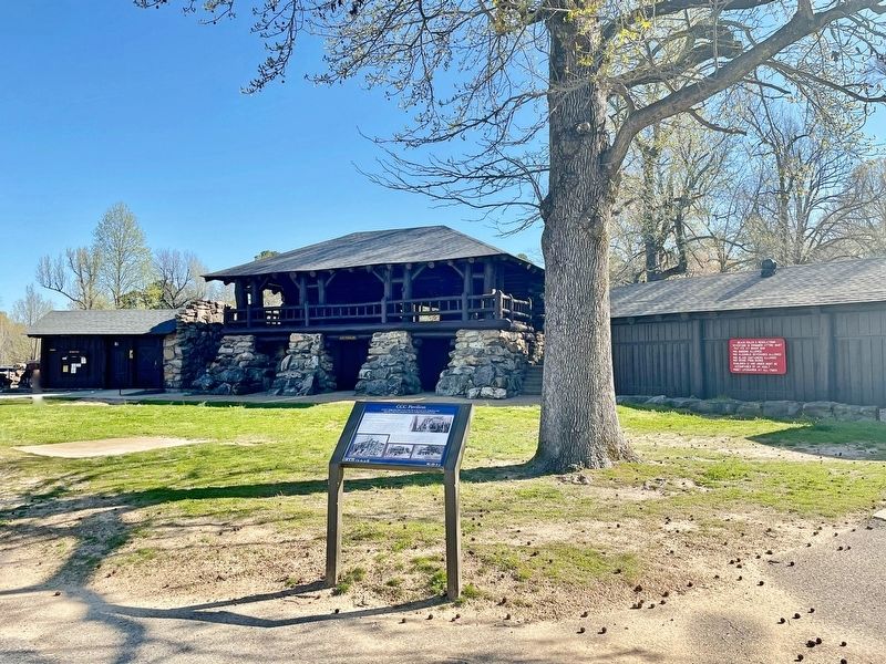 CCC Pavilion and marker. Click for full size. CCC Pavilion and marker image. Click for full size.