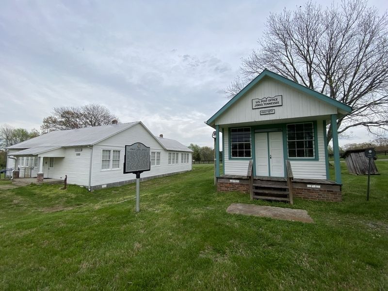 Jingo Post Office/Triangle School Marker image. Click for full size.