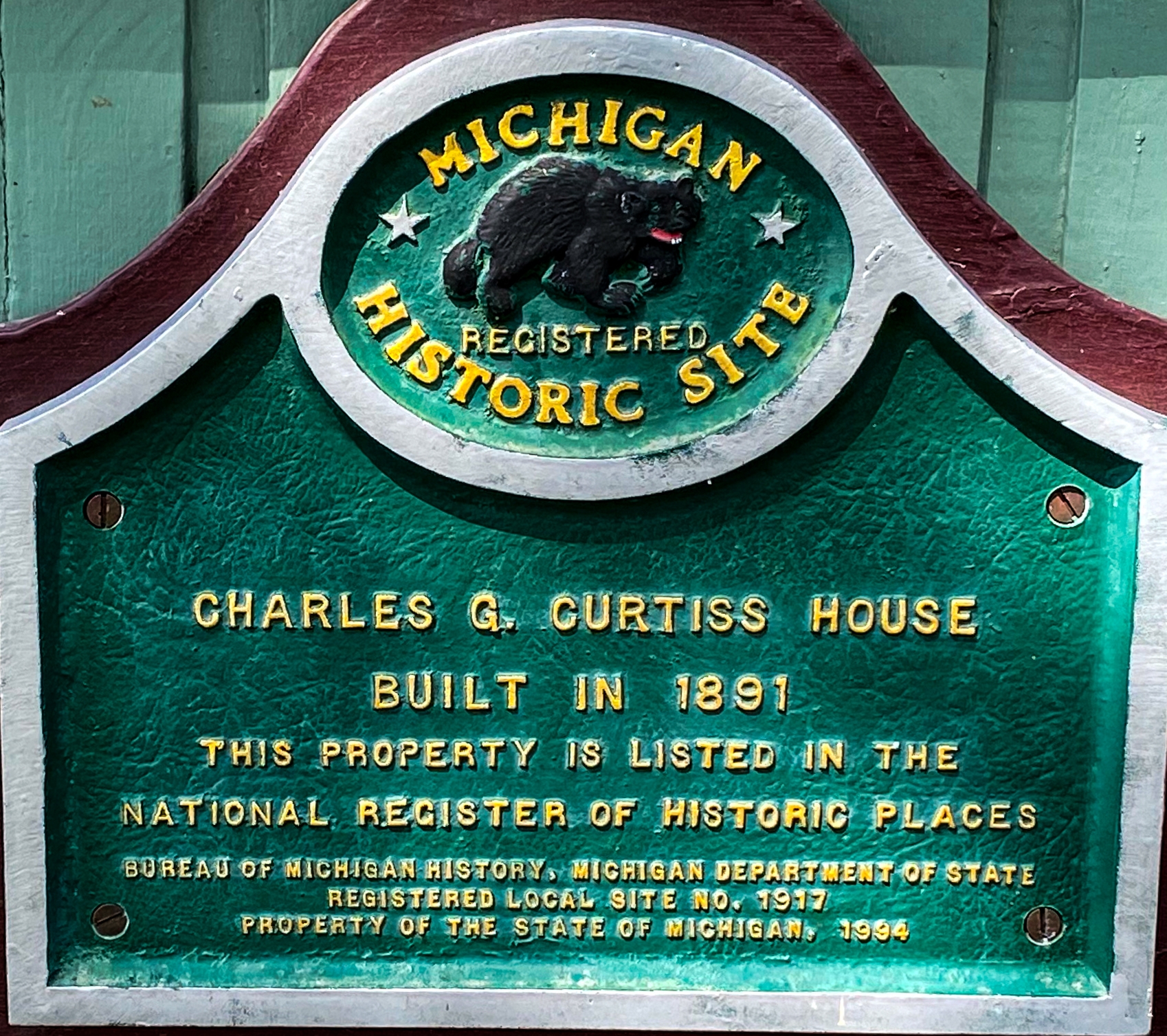 Charles G. Curtiss House Marker