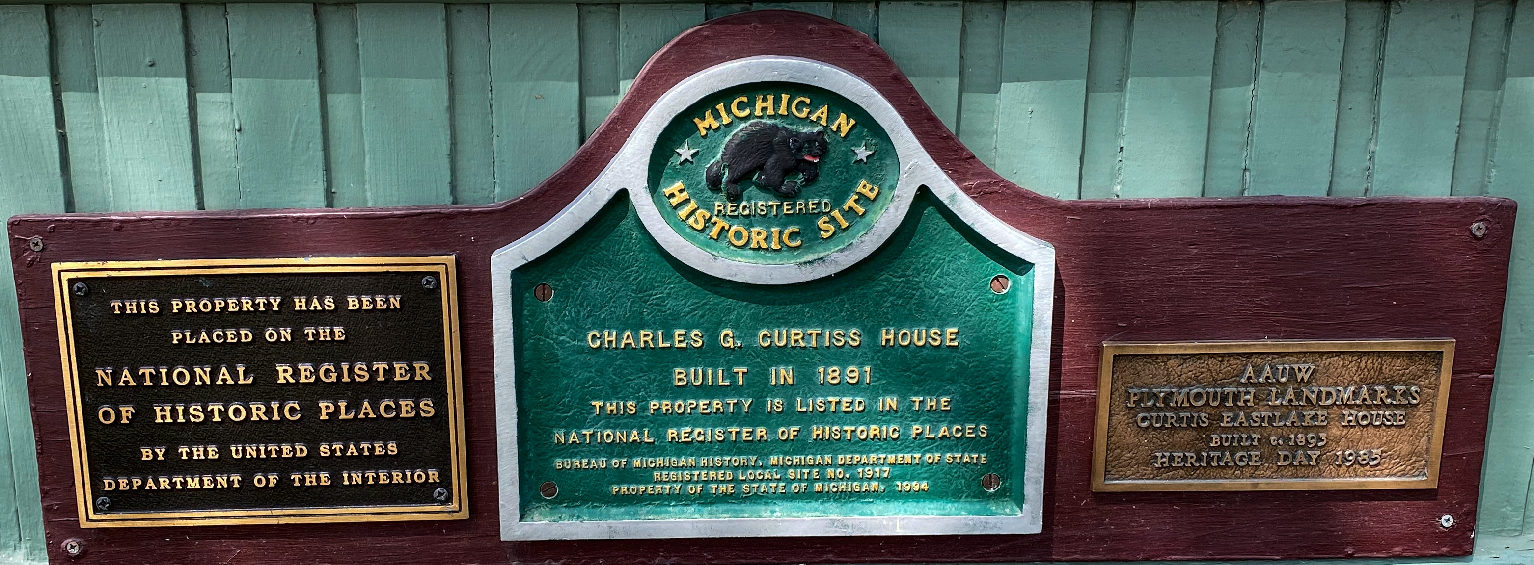 Charles G. Curtiss Triad of House Markers