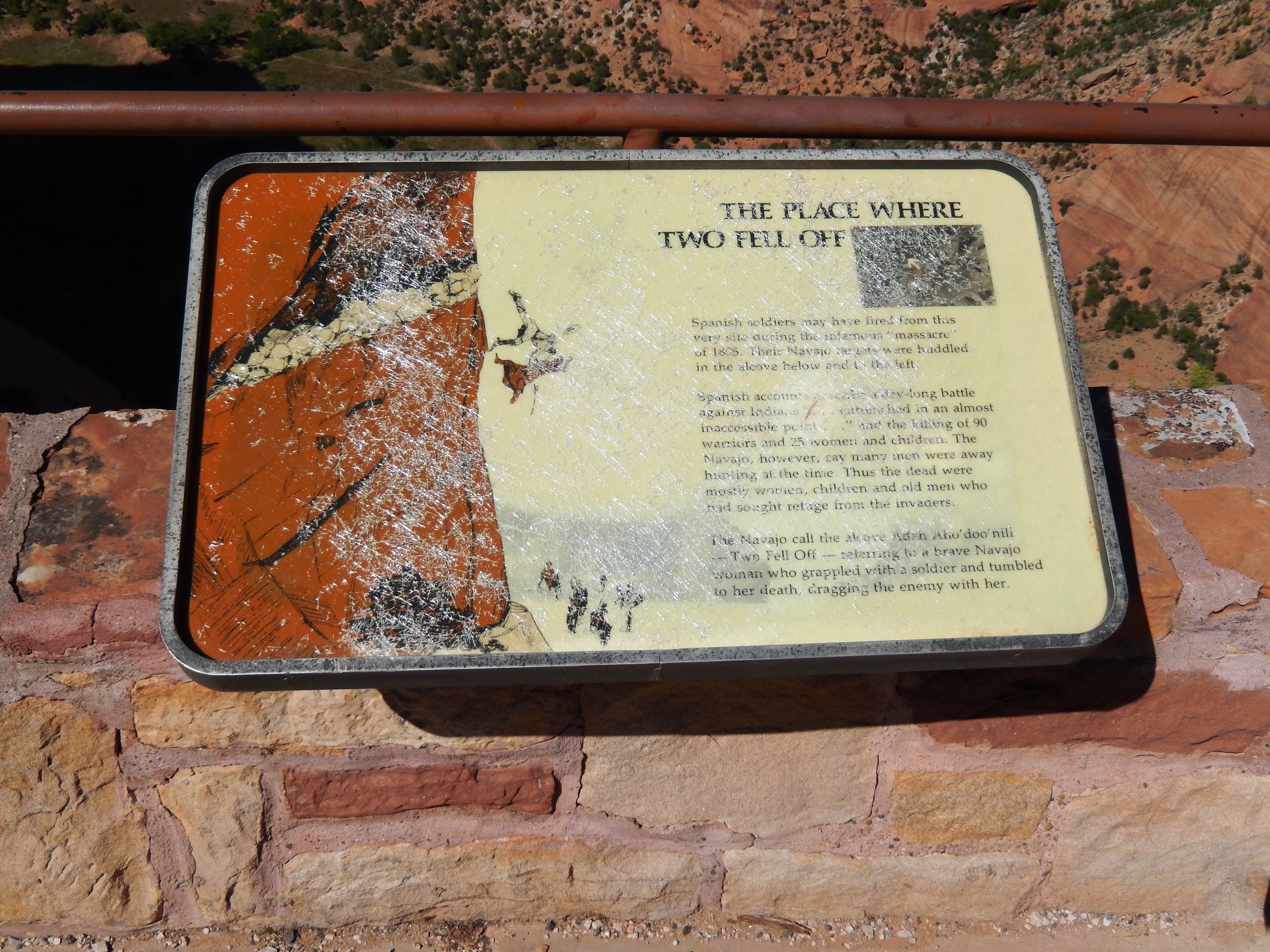 The Place Where Two Fell Off Marker