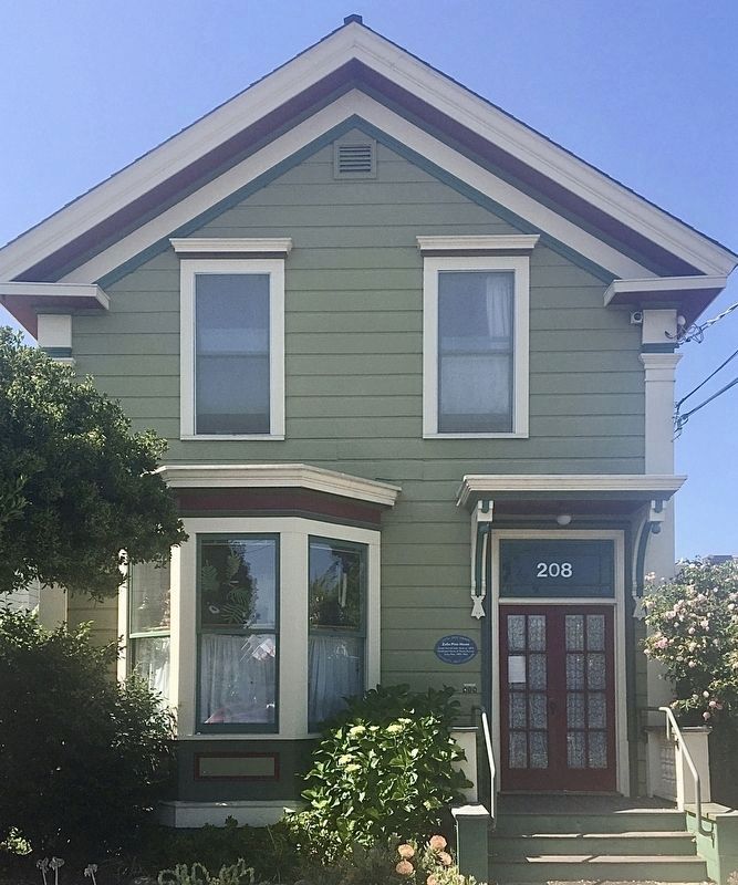 ZaSu Pitts Childhood House and Marker image. Click for full size.