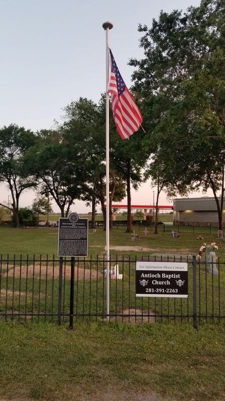Katy Community Cemetery and Marker image. Click for full size.