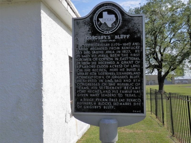 Grigsby's Bluff Marker image. Click for full size.