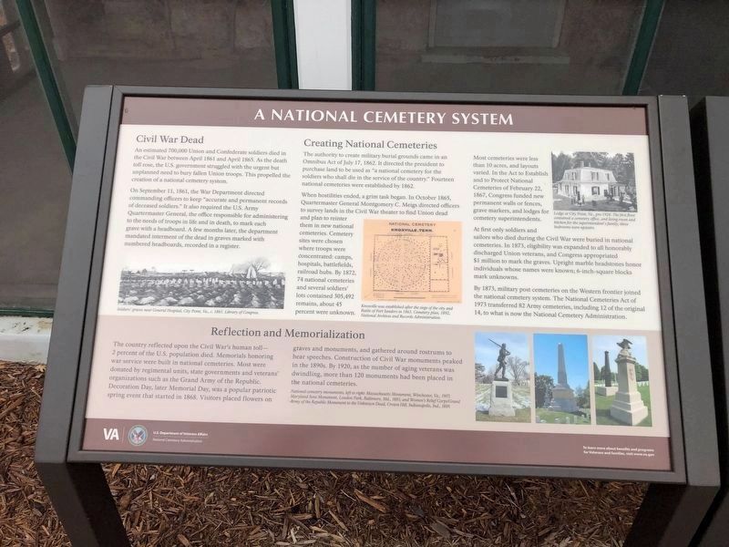 A National Cemetery System Marker image. Click for full size.