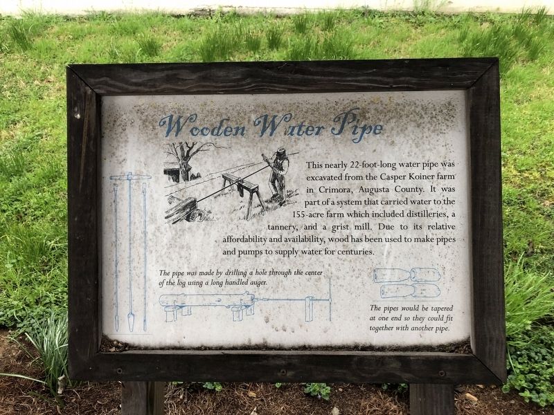 Wooden Water Pipe Marker. Click for full size. Wooden Water Pipe Marker image. Click for full size.