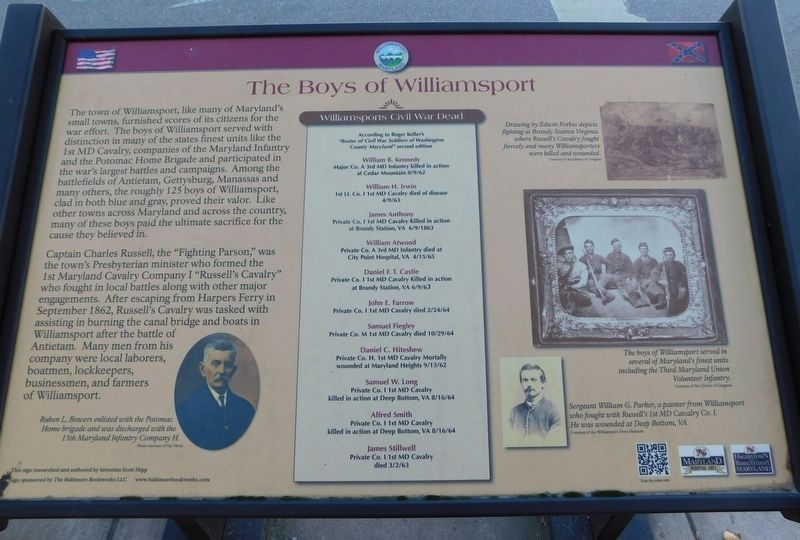 The Boys of Williamsport Marker image. Click for full size.