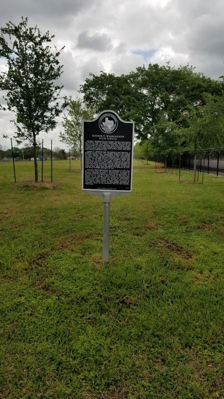Booker T. Washington High School Marker image. Click for full size.