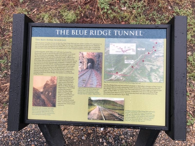 The Blue Ridge Railroad Marker image. Click for full size.
