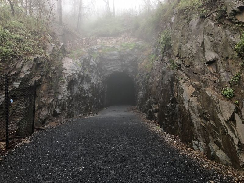 The east entrance of the Crozet Blue Ridge Tunnel image. Click for full size.