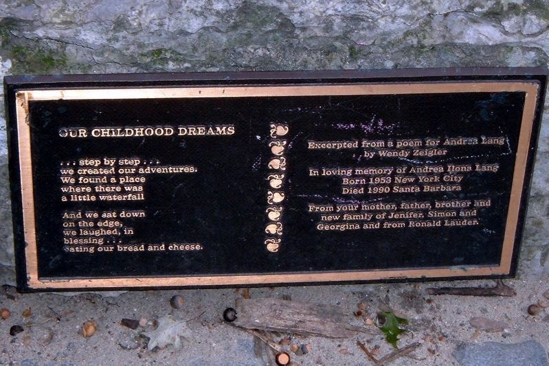Hippo Playground memorial plaque image. Click for full size.