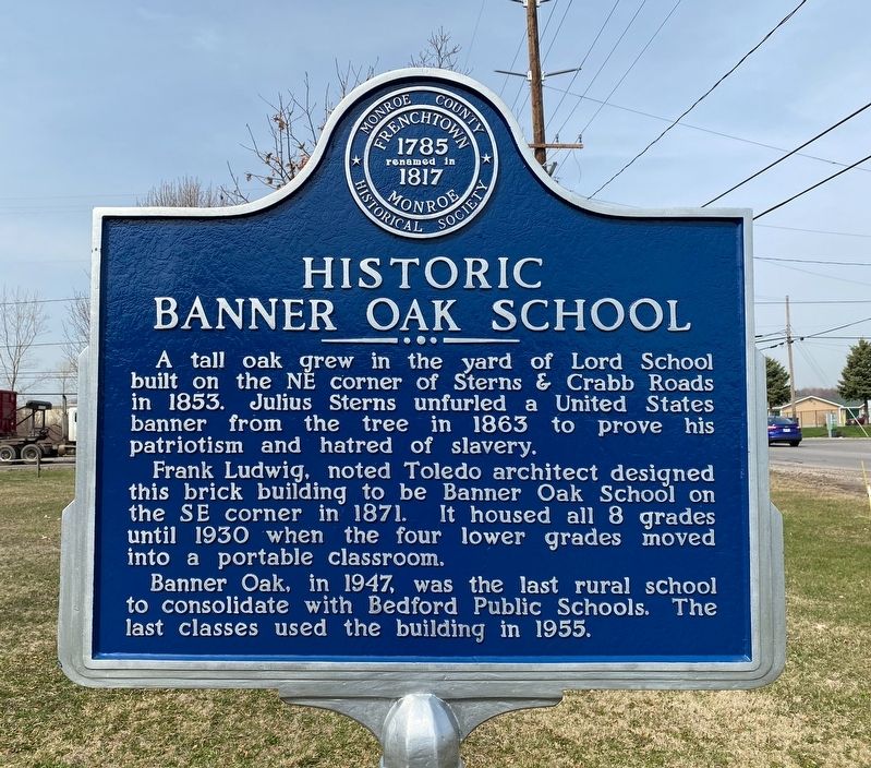 Historic Banner Oak School Marker image. Click for full size.