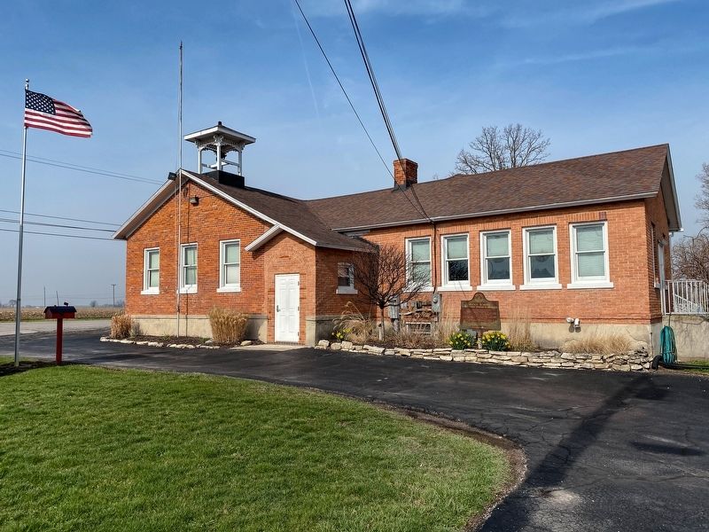 Bridge School First Public School in Michigan Marker image. Click for full size.