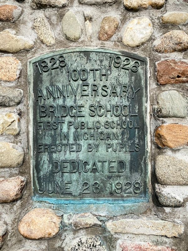 Close-up of 100th Anniversary Dedication image. Click for full size.