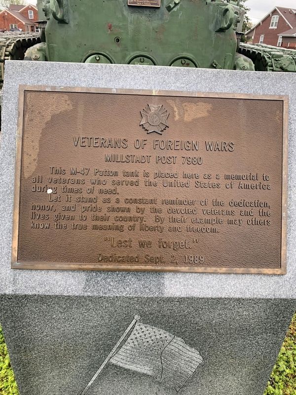 Veterans of Foreign Wars Millstadt Post 7980 Marker image. Click for full size.