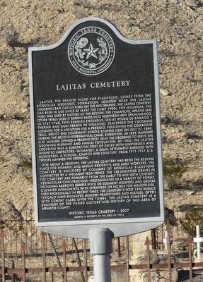 Lajitas Cemetery Marker image. Click for full size.