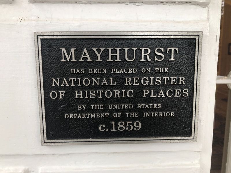 Mayhurst Marker image. Click for full size.