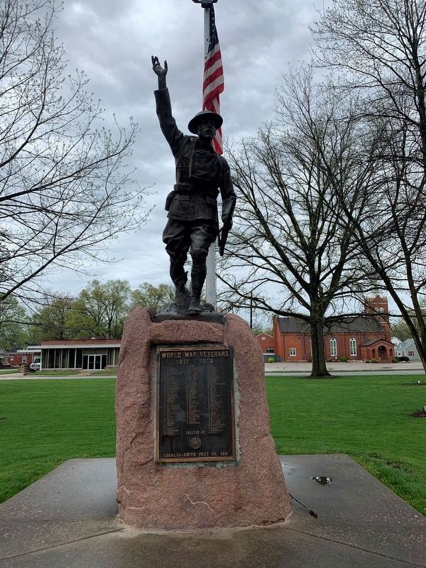 World War I memorial that is part of the display. Click for full size. World War I memorial that is part of the display image. Click for full size.