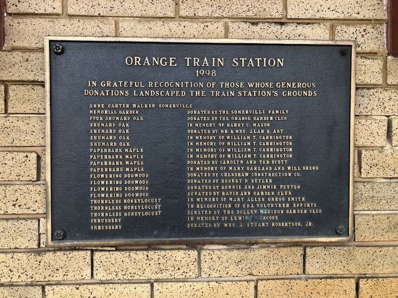 Donor plaque on the building image. Click for full size.