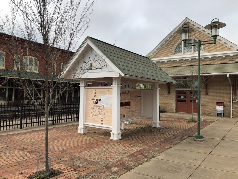 Historic Downtown Orange Marker image. Click for full size.
