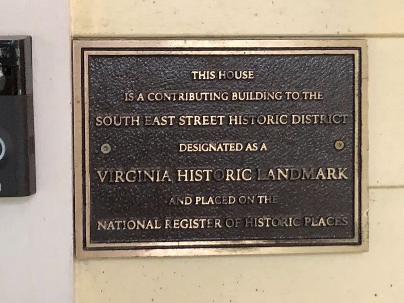 701 South East Street Marker image. Click for full size.