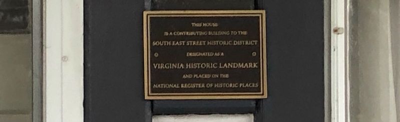 605 South East Street Marker image. Click for full size.
